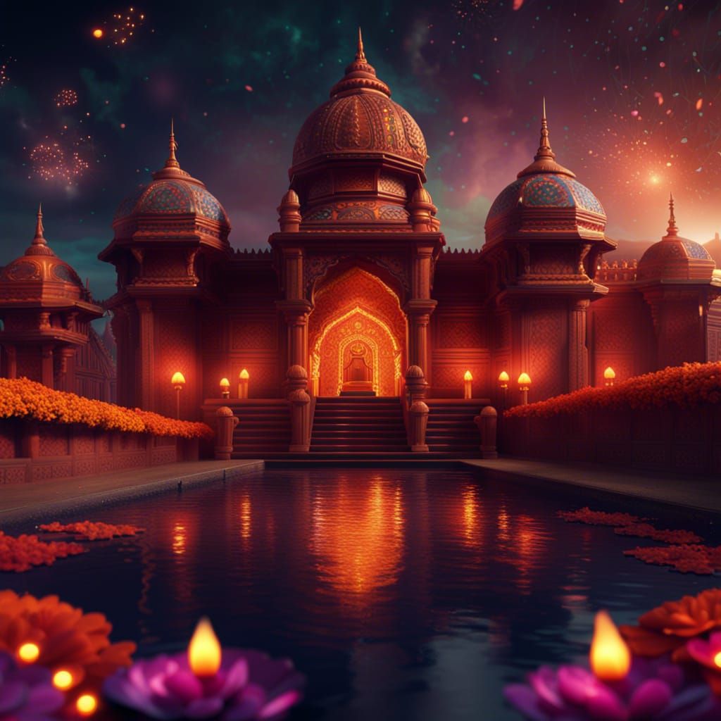 Diwali Festival of Lights: Digital Matte Painting