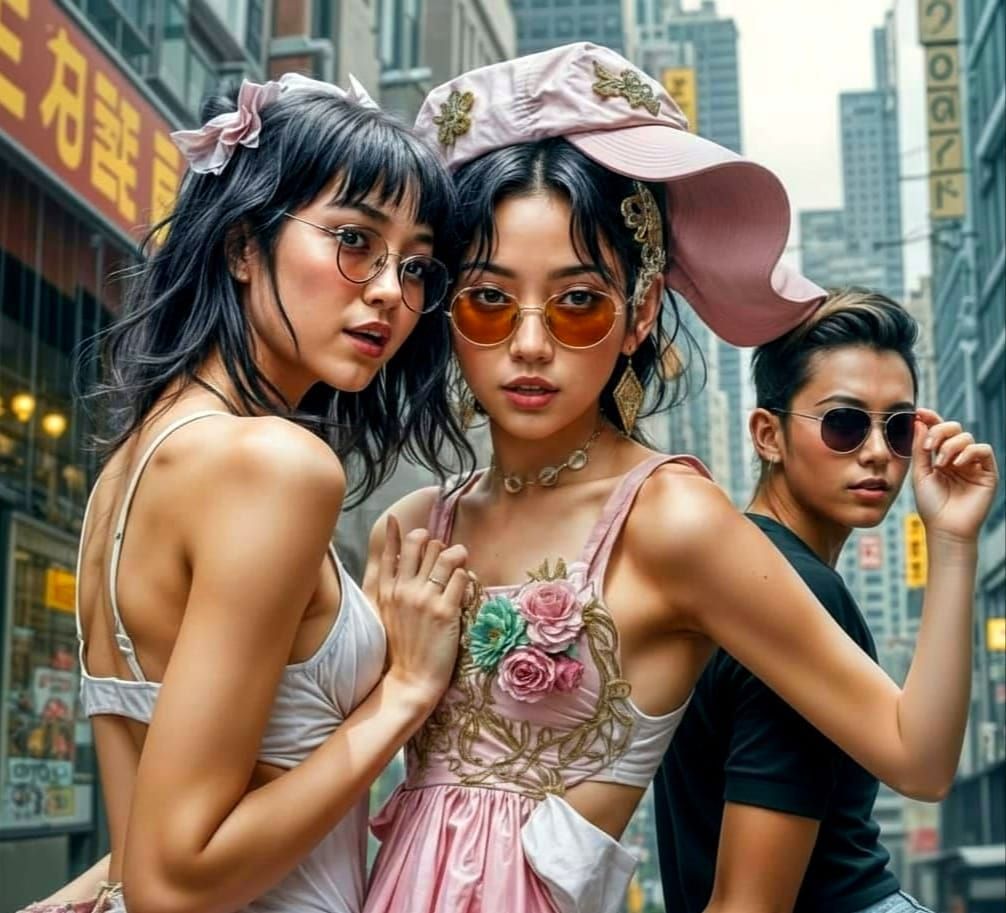 K-Pop Star Dancing with Boyfriend in Pink Hair