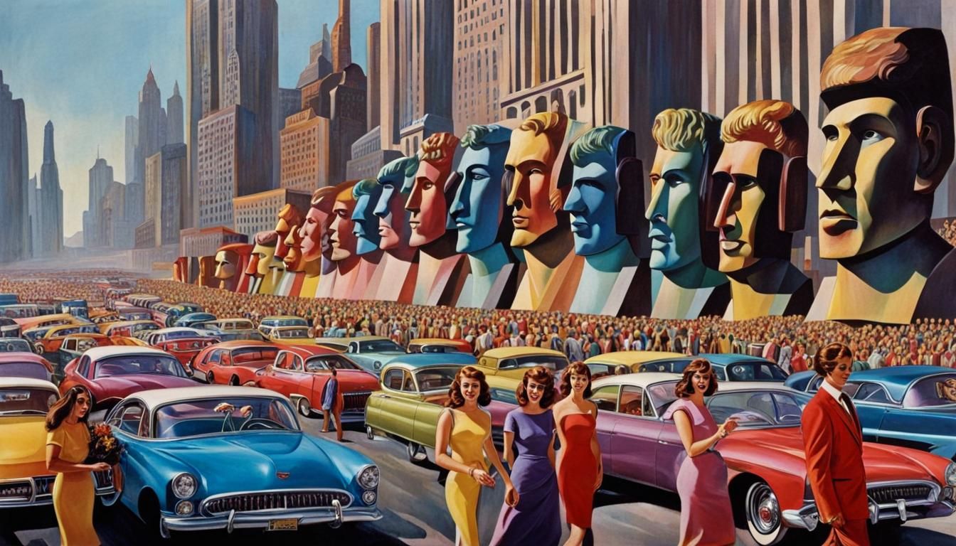 Mo'ai Street, Hanga Roa Financial District (Alternate Reality 1968)