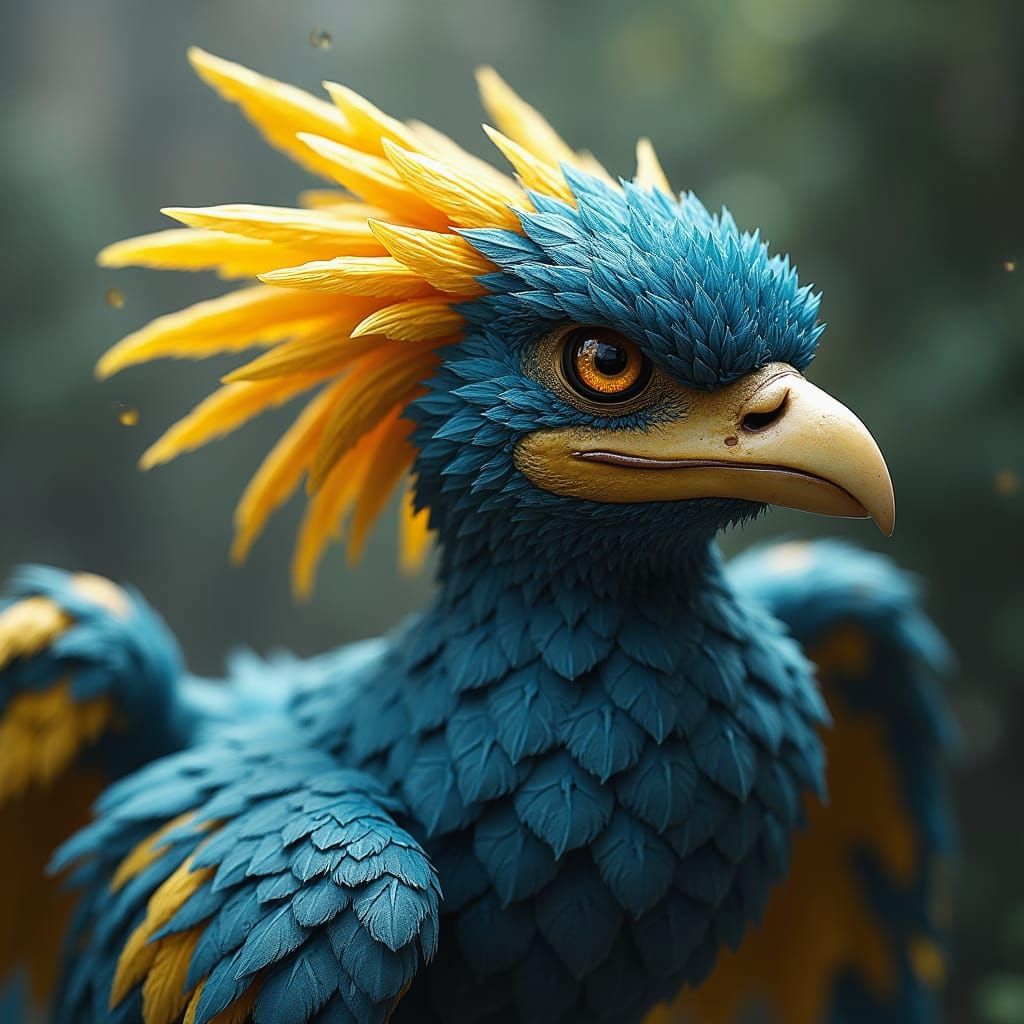 Zapdos Pokémon Close-up Photography in Artgerm Style
