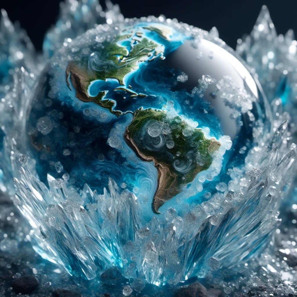 Earth as Transparent Glass Planet: CGI VFX Art