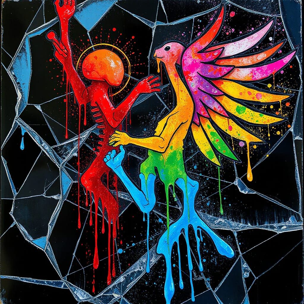 Occult Pop Art: Kinetic Psyche in Cubist Style