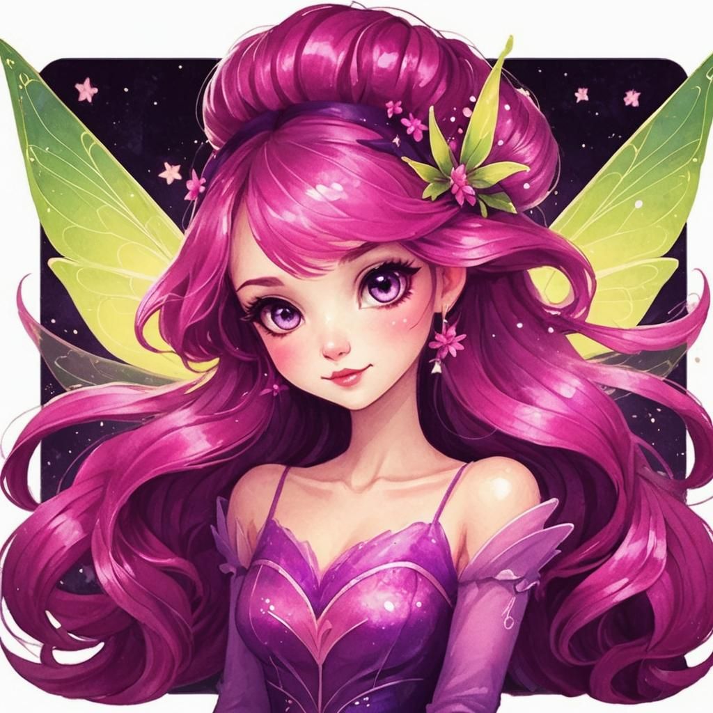 Cute Fairy Girl Illustration