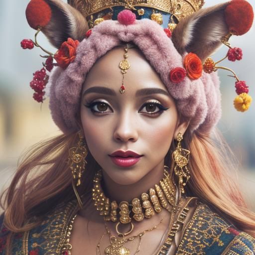 Vibrant Magical Realism in Hyperrealistic CGI