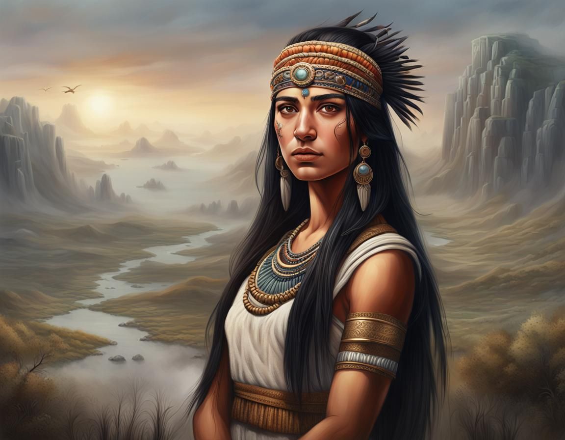 Sumerian Girl Portrait in Photorealistic Style