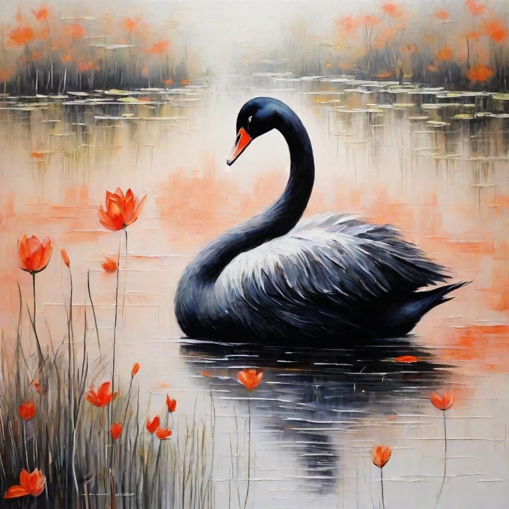 Pastel swan