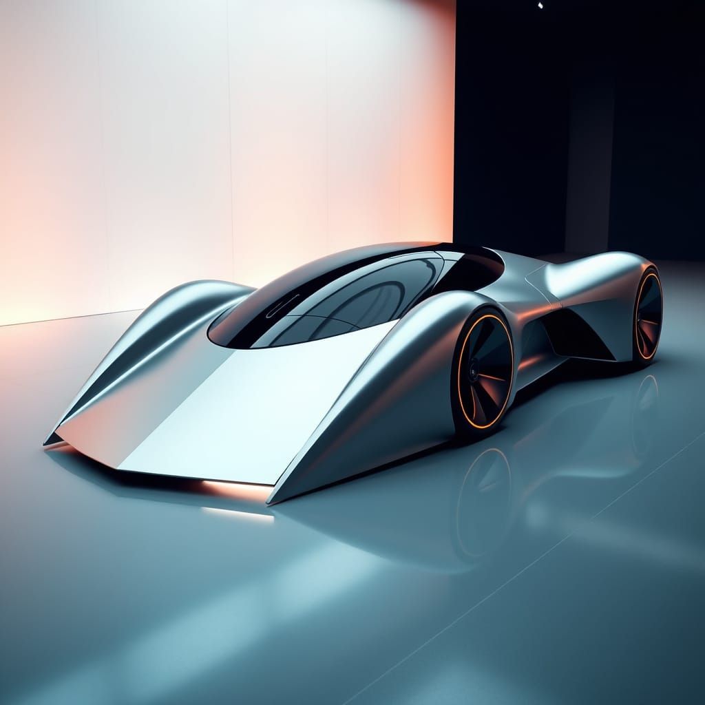 Futuristic Lancia Stratos Zero Concept Car