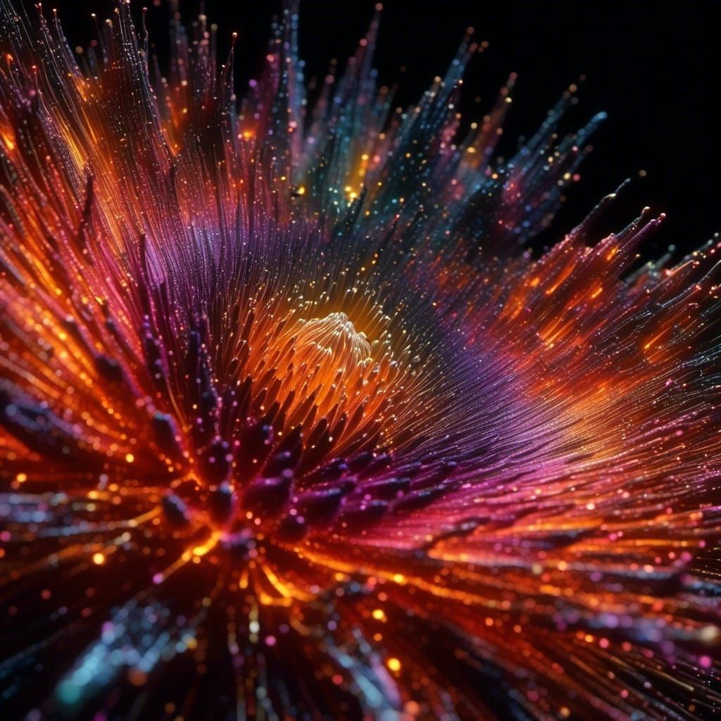 Spectacular Molten Metal Angel in 3D