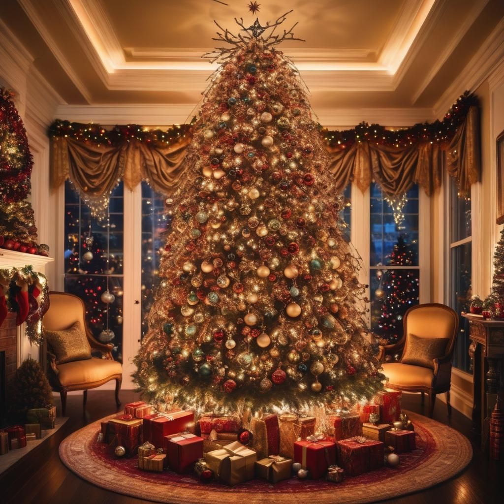 Spectacular Christmas Tree with Goblin Ornaments