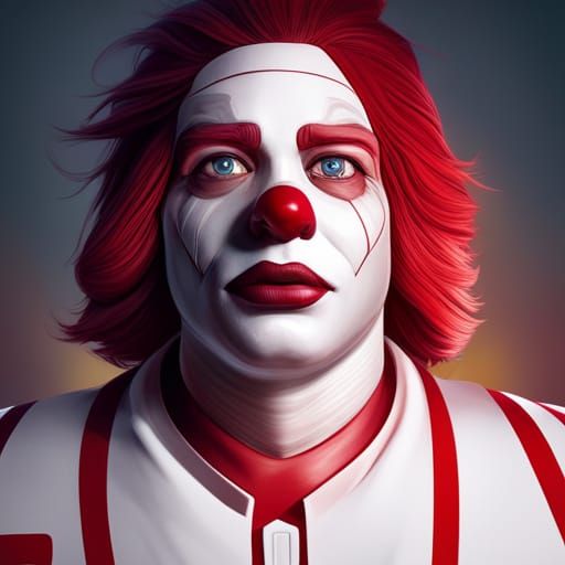 Ronald McDonald Portrait in Artgerm Style