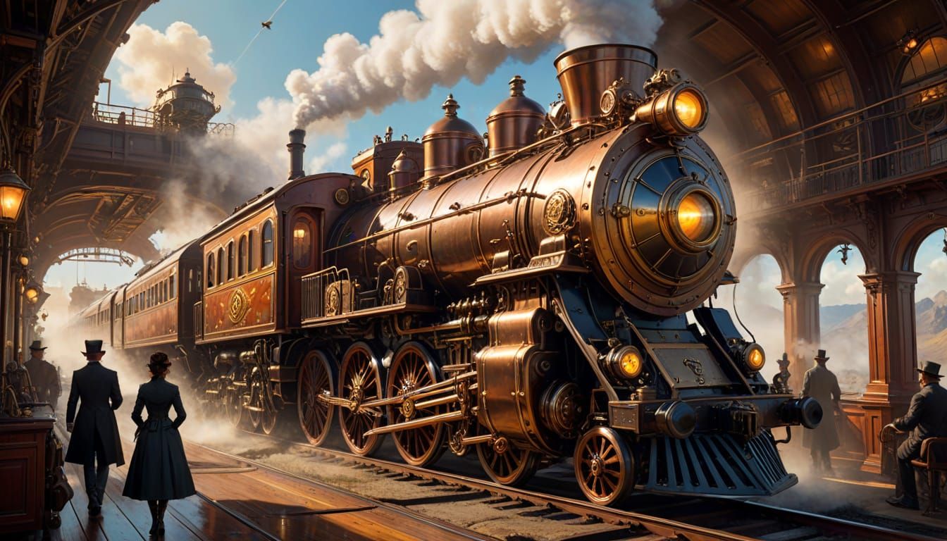 Steampunk Train Roars Through Gears and Wonder
