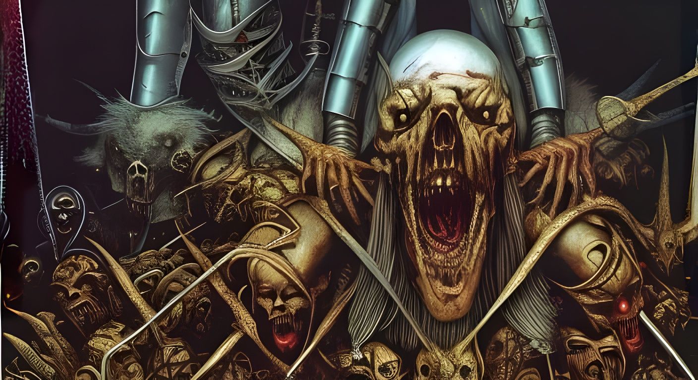 Medieval Torture Scene in Horror Art Style