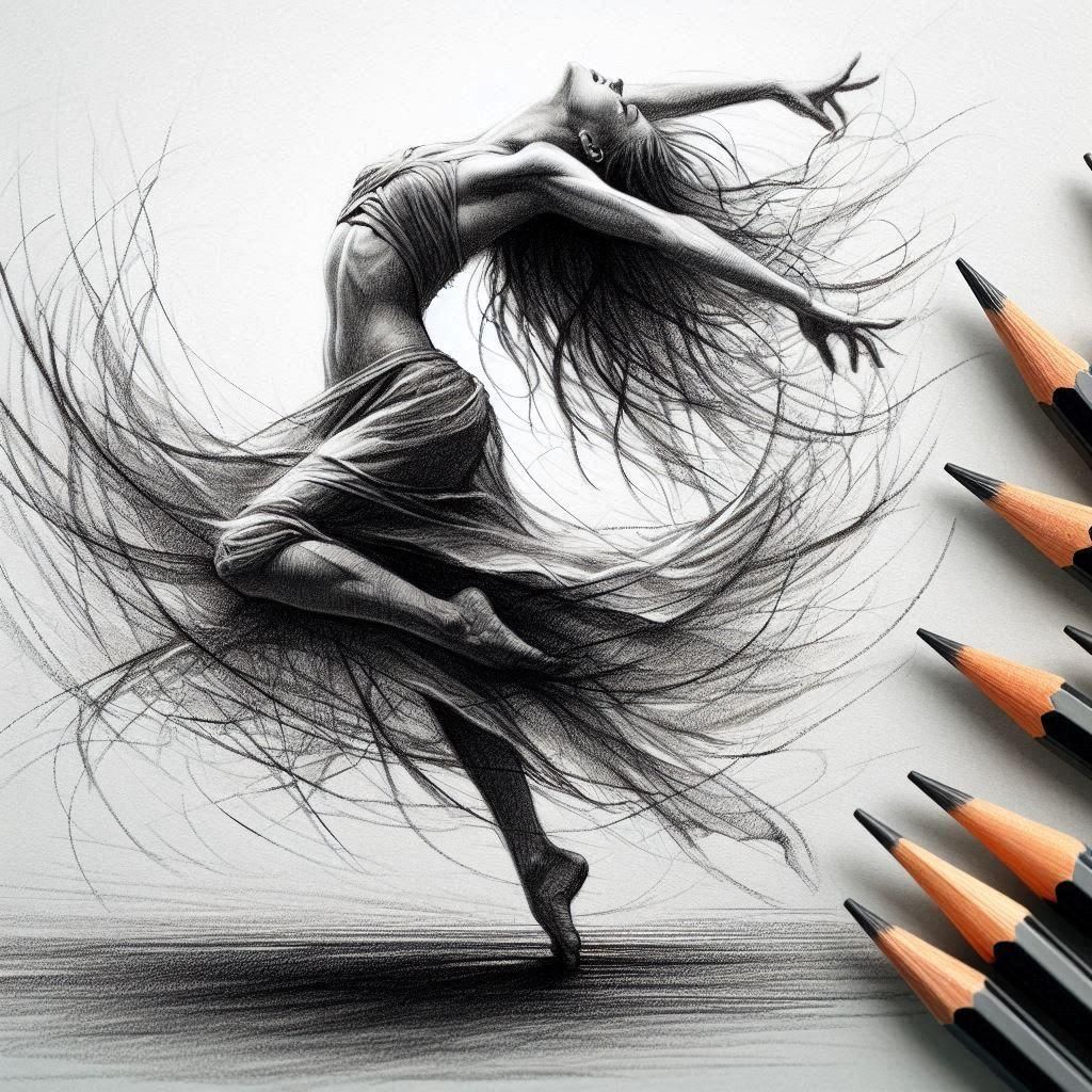 Classic Charcoal Drawing