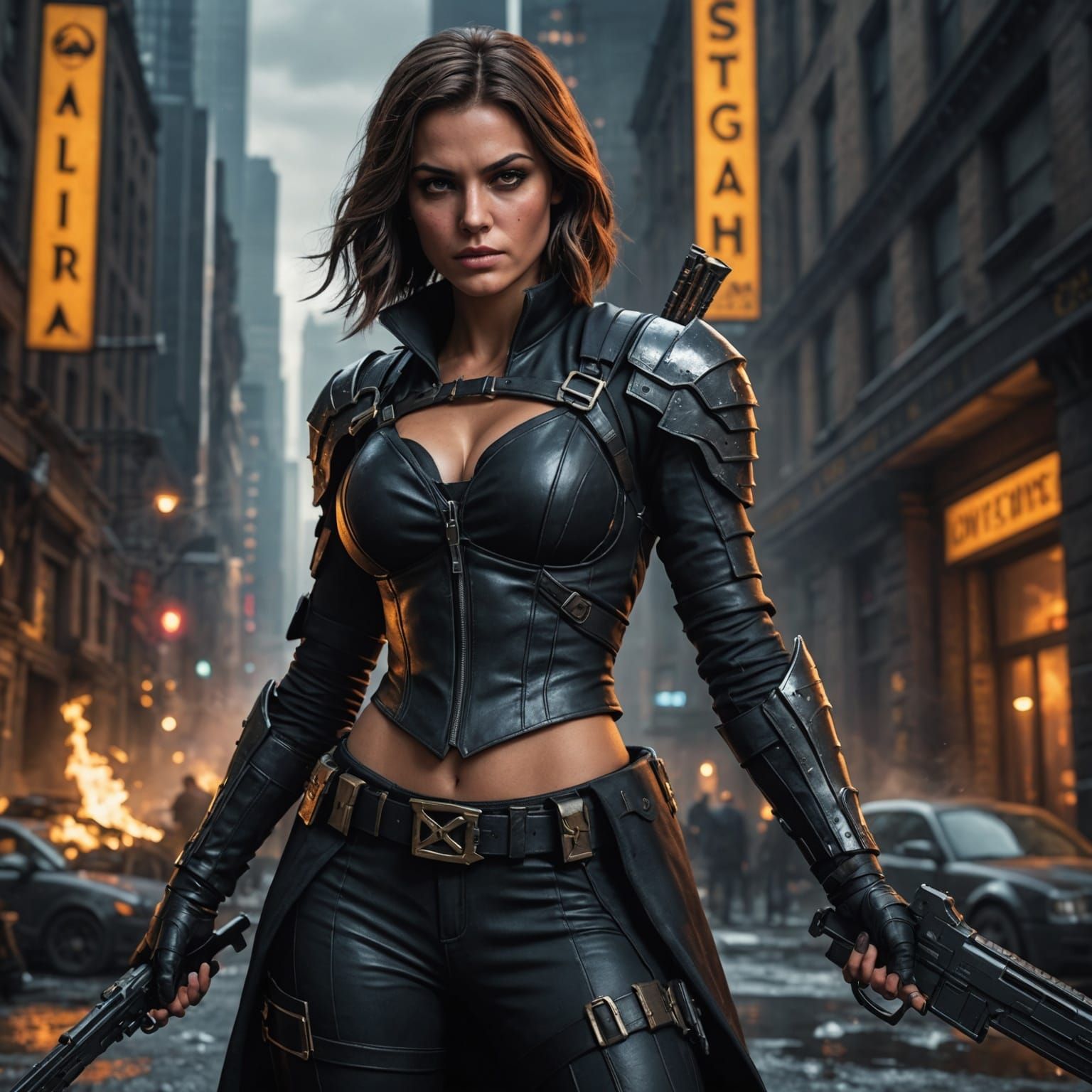 Gotham Assassin: Detailed Matte Painting