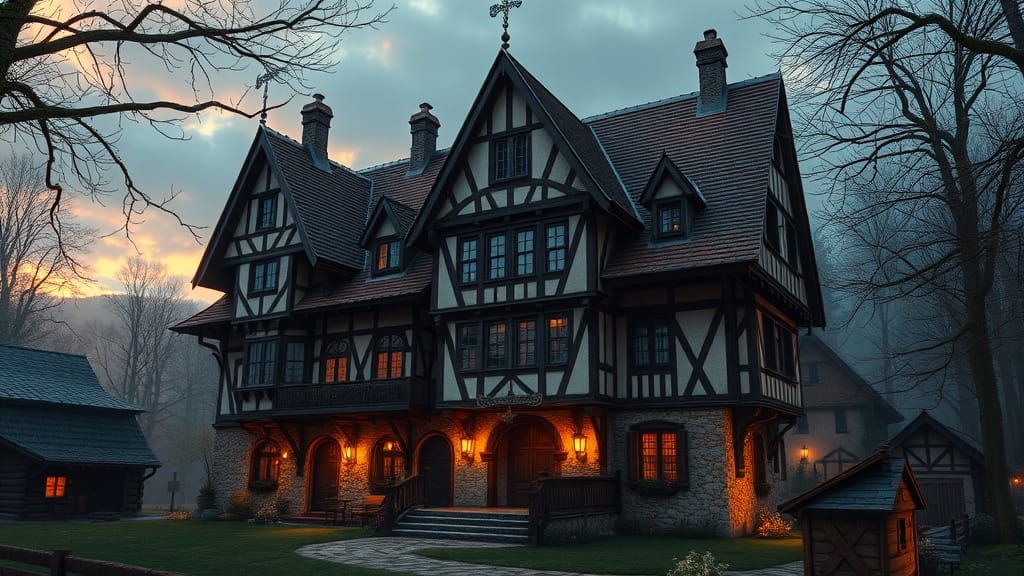 Epic Fantasy Manor in Medieval Style