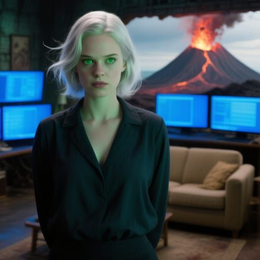 Woman Rescues Hero From Villain's Base as AI Art