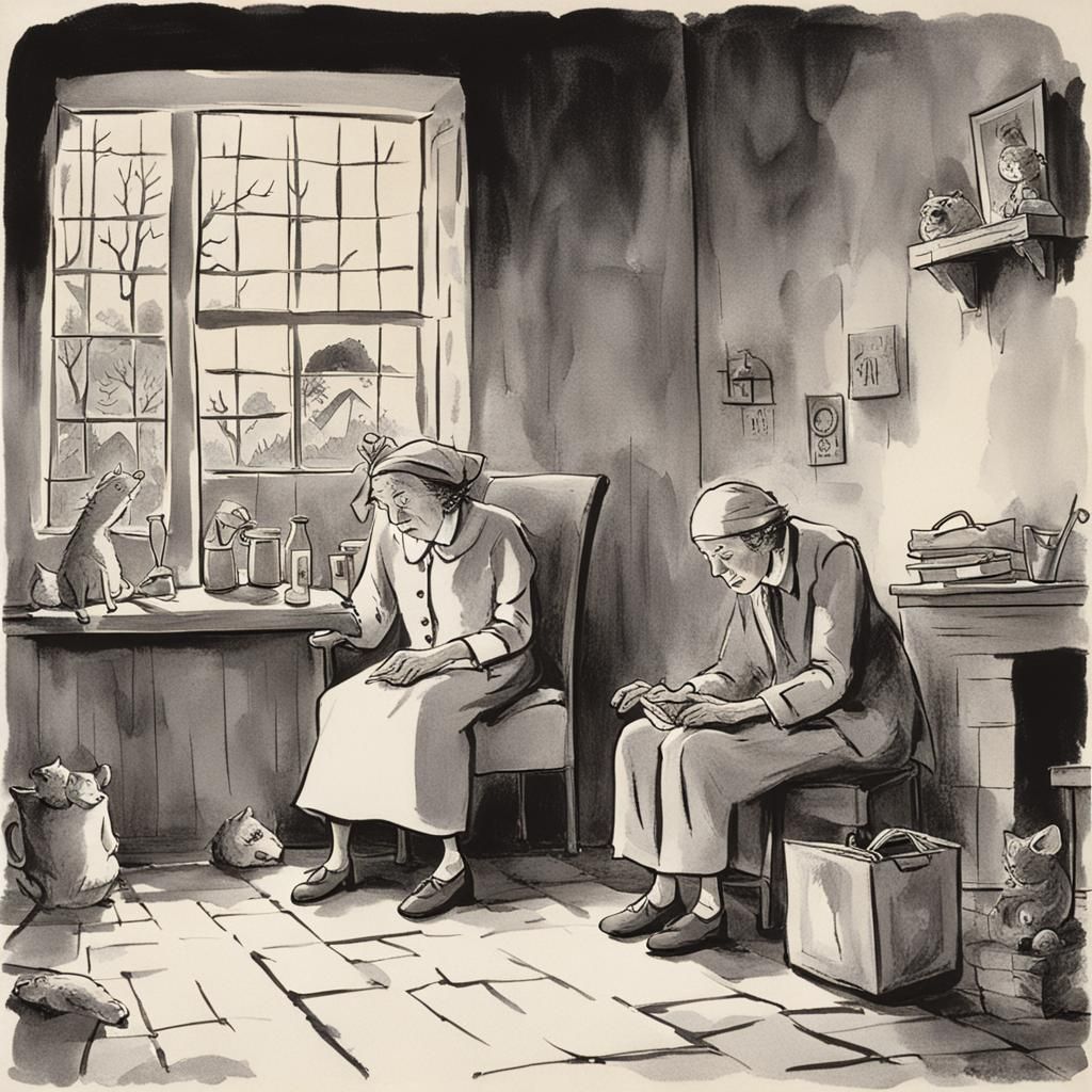 Roald Dahl Childhood Scene with Matron