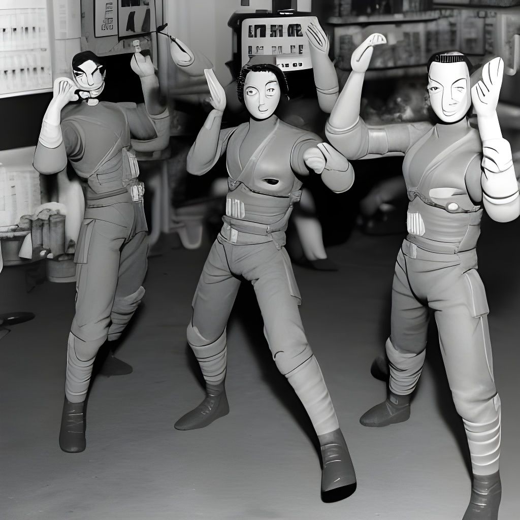 Aliens Impersonating GI Joe Dolls at Dance