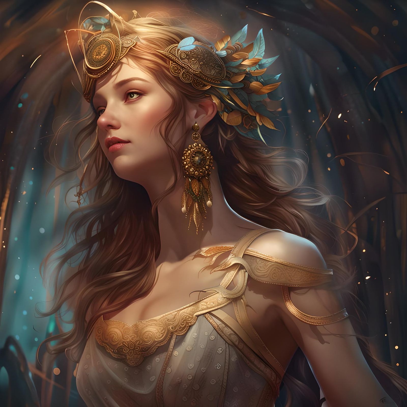 Greek Amazon Anime Art in Trending Style