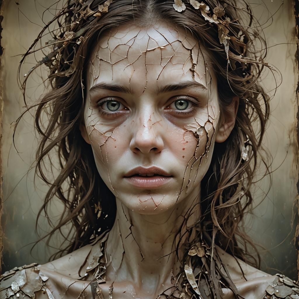 Woman's Transformation: Beauty to Decay in Anime Art