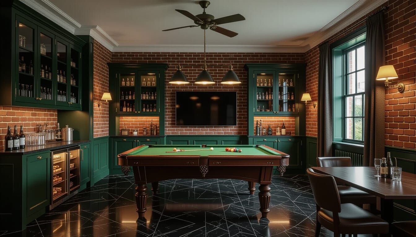 Victorian Billiards Room Digital Matte Painting