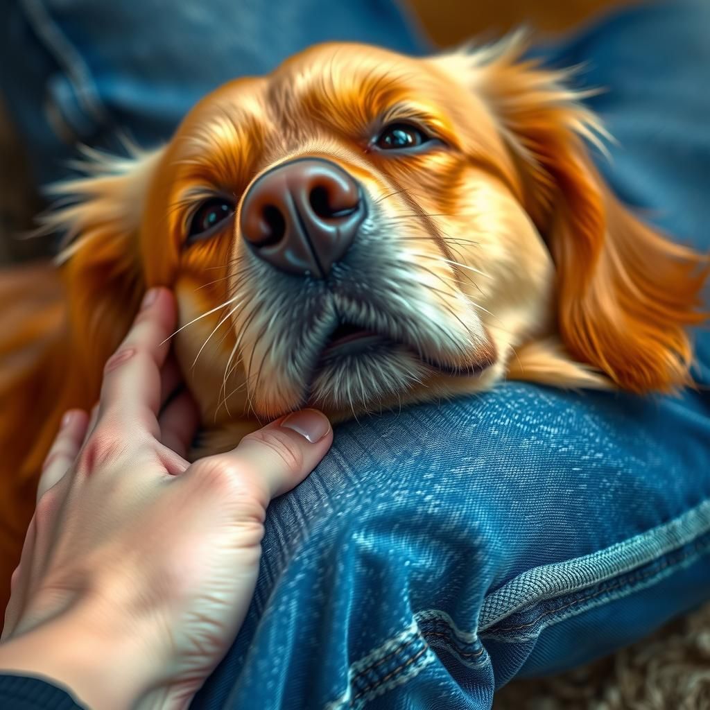 Golden Retriever Portrait Inspired by Audubon's Art