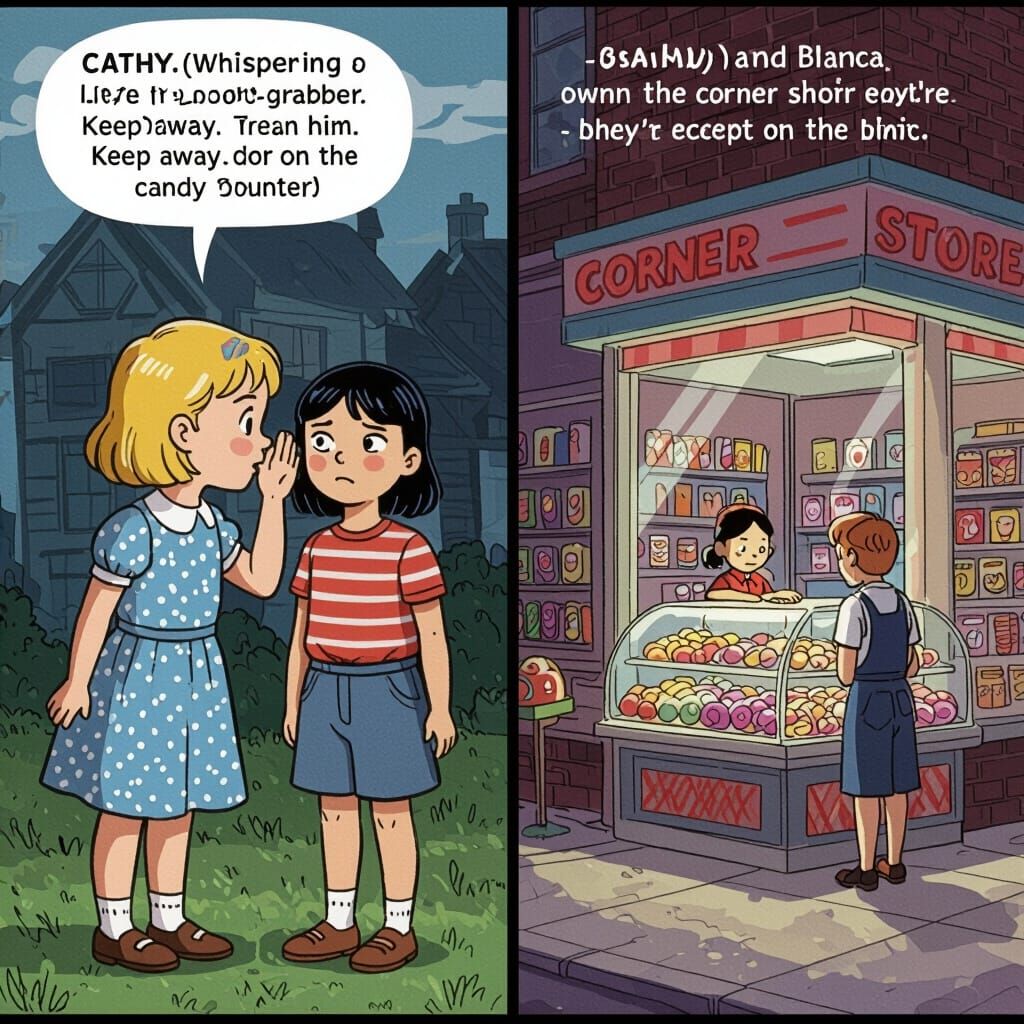 Two Girls, Secret Warning, and a Candy Store