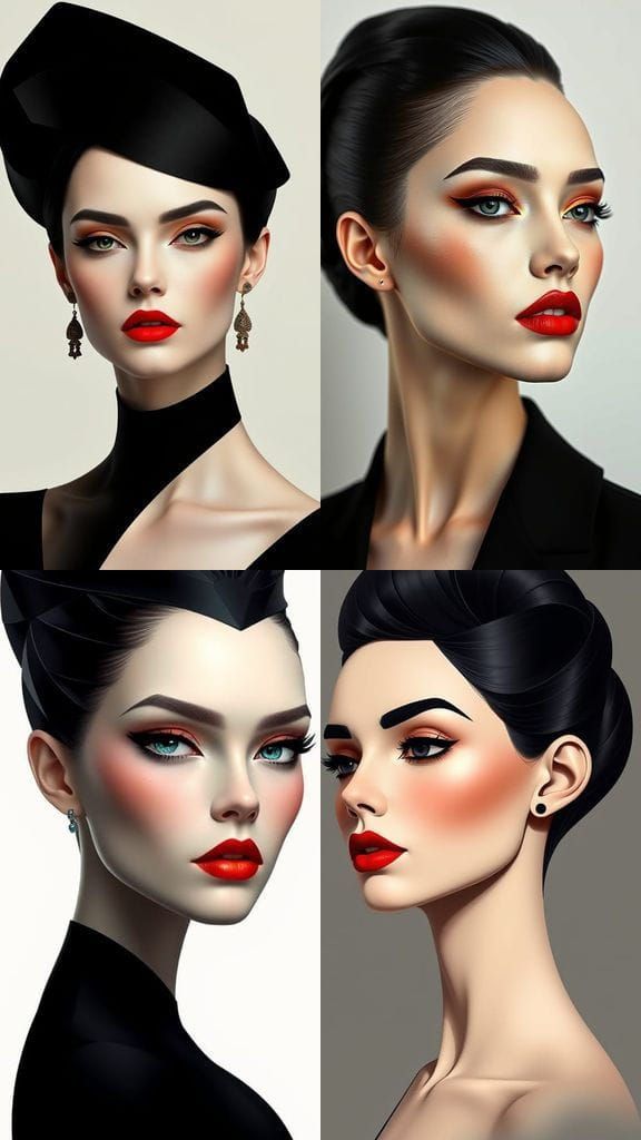 Luxurious Lady Portrait in Avant-Garde Style