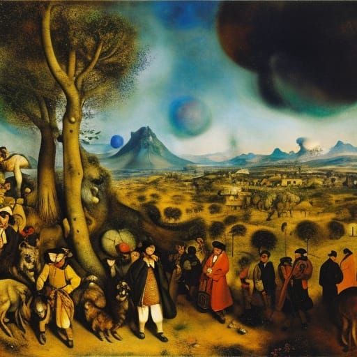 Post-Apocalyptic Anime Archeology Inspired by Painterly Art