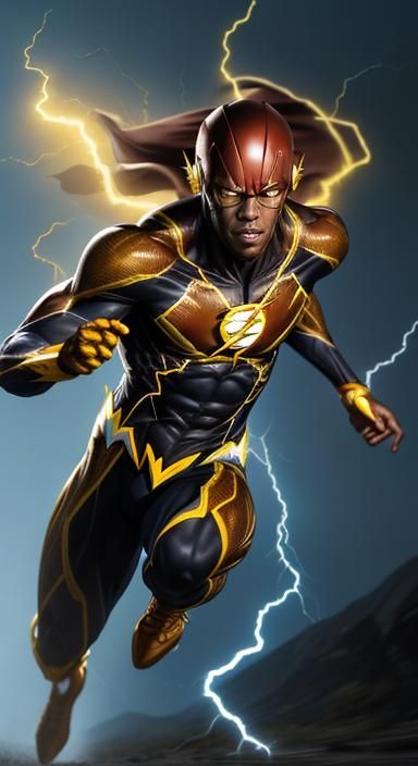 Hyper-Realistic African Flash Runs in Lightning Storm