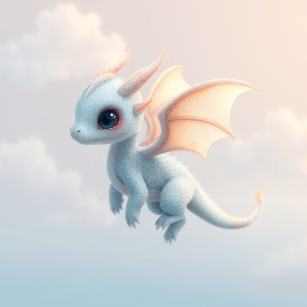Endearing Air Dragon Infant in Dreamy Style