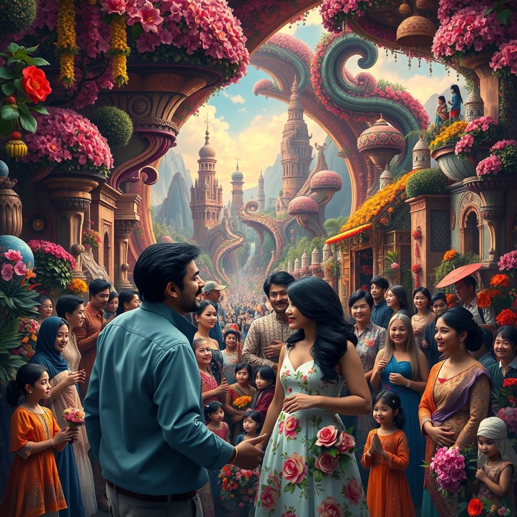 Love in Diverse Cultures and Fantastical Landscapes