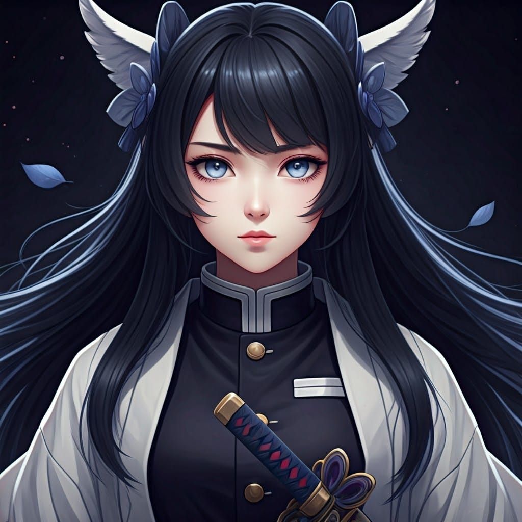 Ethereal Demon Slayer in Classic Uniform