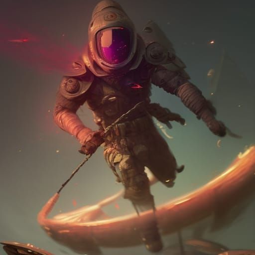 Dark Fantasy Warrior in Intricate Armor