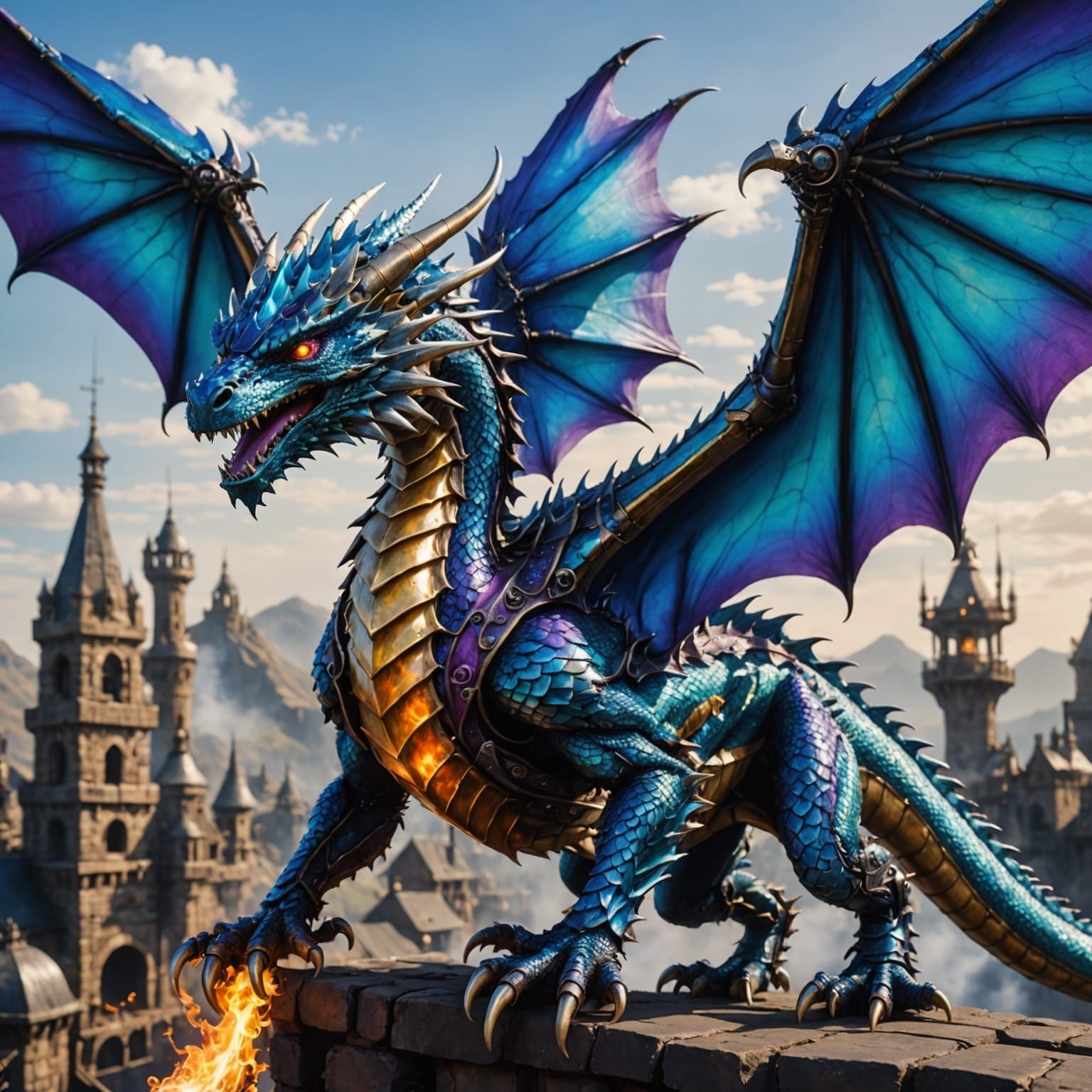 Azure Dragon Unleashes Steampunk Fury