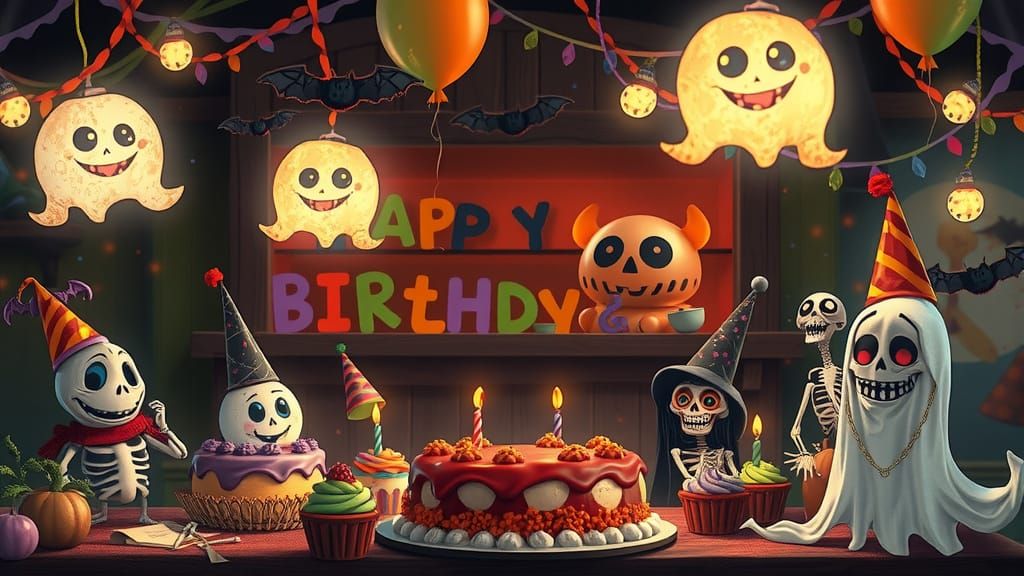 Whimsical Halloween Birthday Party with Friendly Monsters