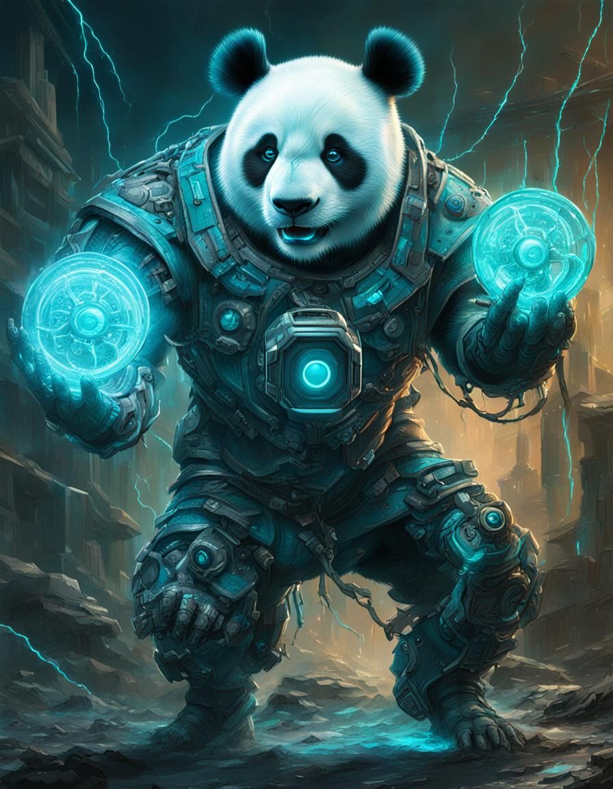 Panda humanoid