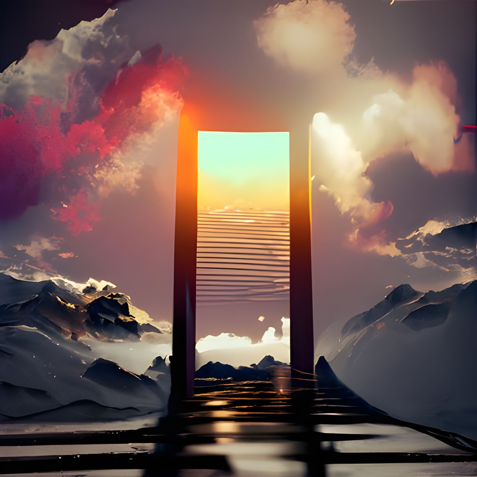 Ornate Gateways to Heaven: Digital Art