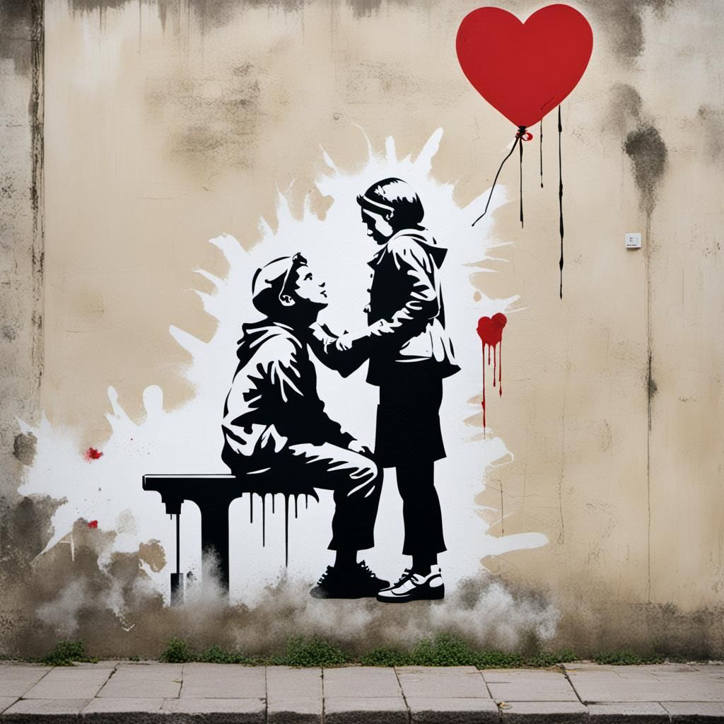 Banksy Style: Provocative Street Art About Desire