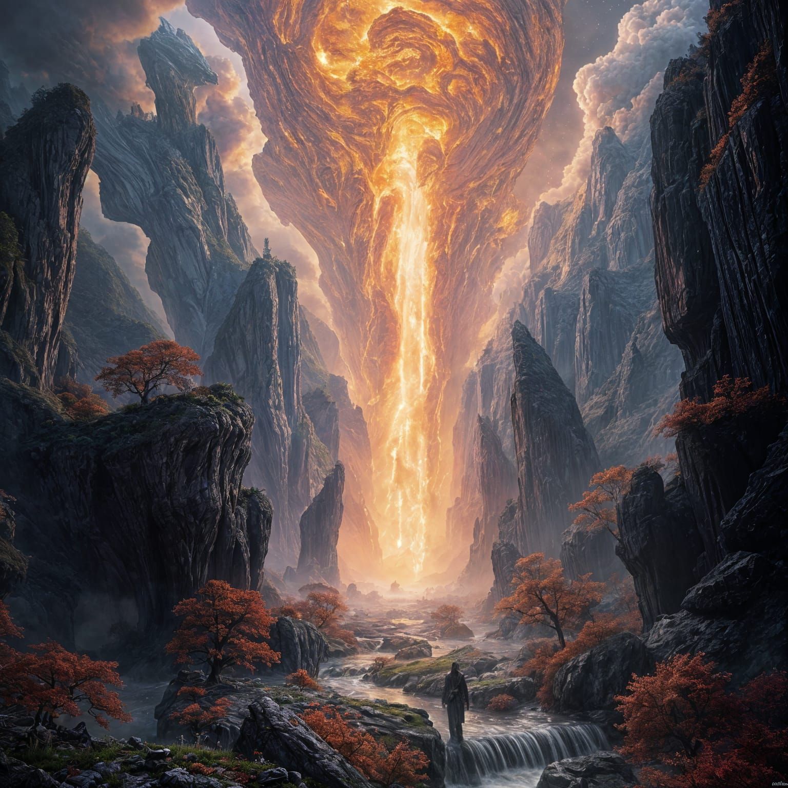 Ethereal Fantasy Realm Unfolds in Dazzling Colors
