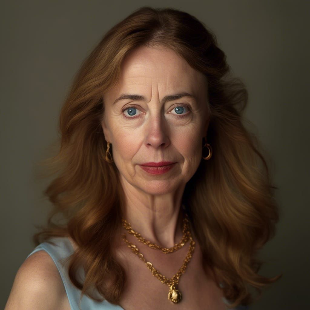 Impressionist Portrait of a Trans Woman with Soft Lighting