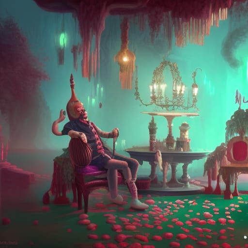 Mint Ice Cream Freak Show: Detailed Matte Painting