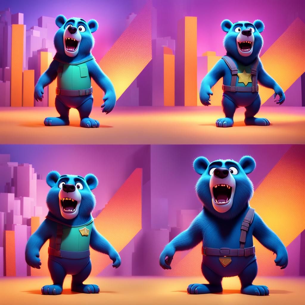 Baloo the Bear as Bouncer Bear Superhero