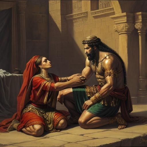 Samson and Delilah: An AI Interpretation