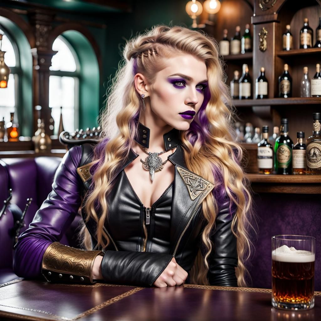 Viking Valkyrie Rocker in Elegant Victorian Study