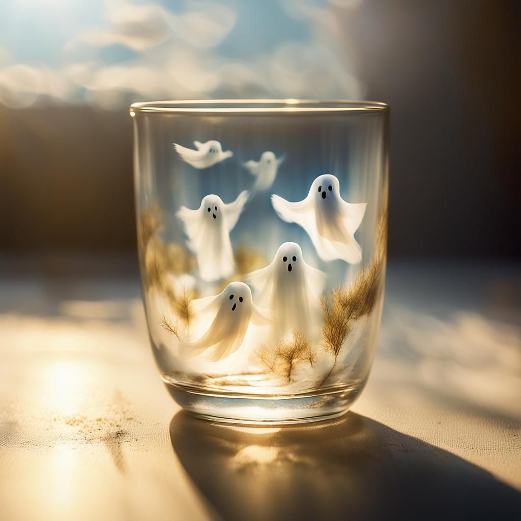 Ghosts in a Cup: Ethereal Surrealist Art