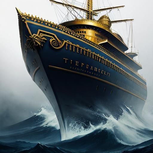 Epic Airship in Dramatic Digital Matte Painting