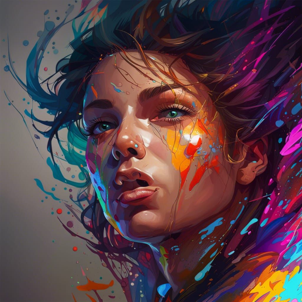 Hyperrealistic Poseidon Portrait in Splash Art Style