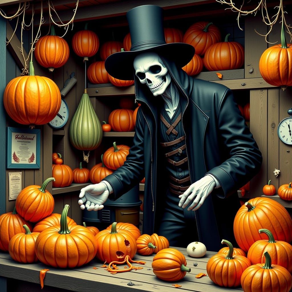 Headless Horseman's Halloween Pumpkin Patch