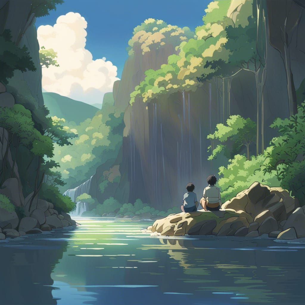 Babylon Rivers: Studio Ghibli Anime Key Visual